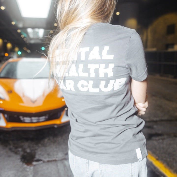 MENTAL HEALTH CAR CLUB | GRAY TEE