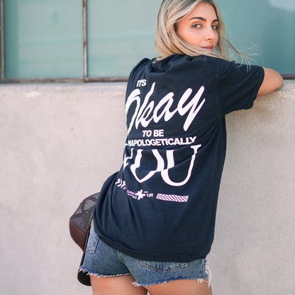 UNAPOLOGETICALLY YOU | BLACK TEE
