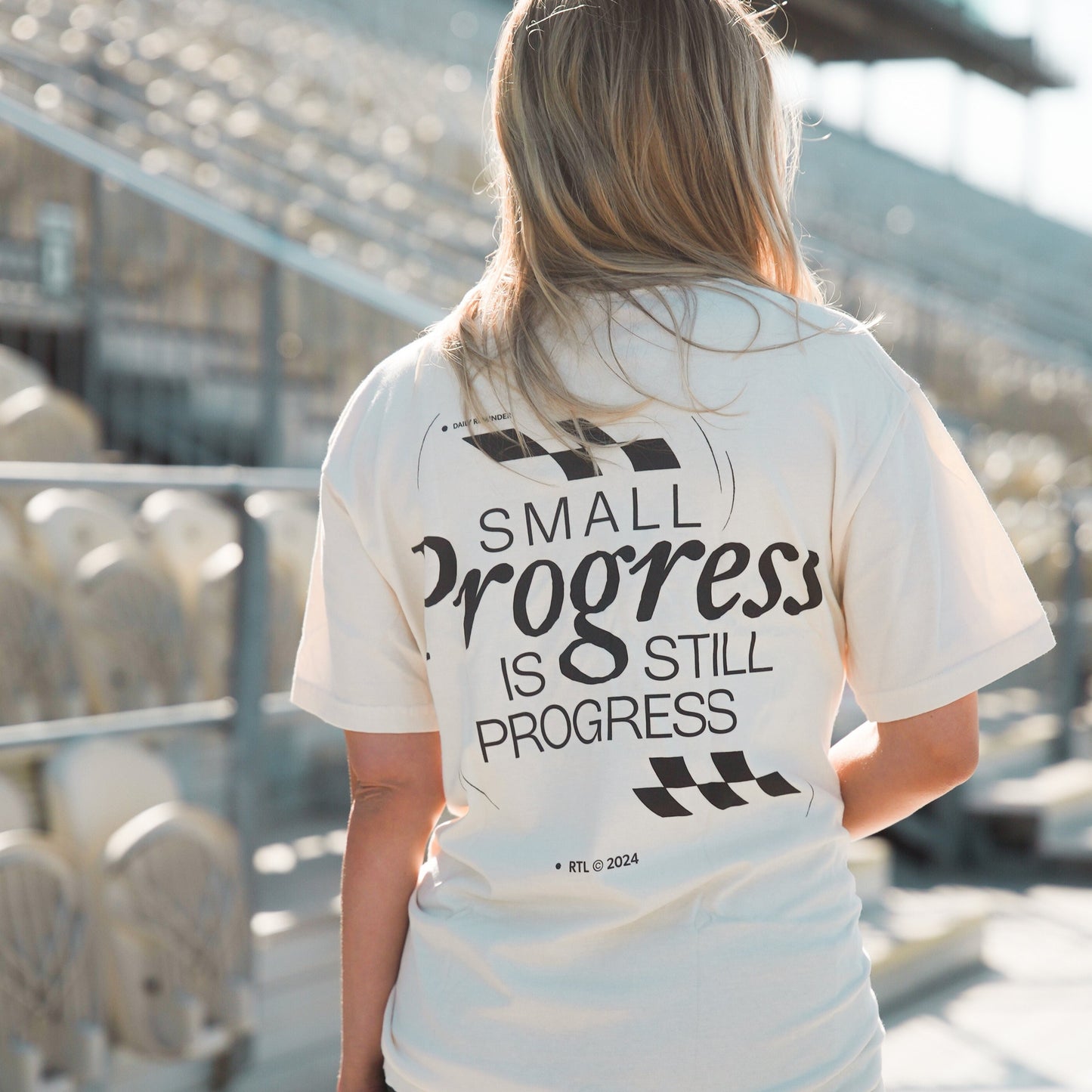 SMALL PROGRESS | BONE TEE