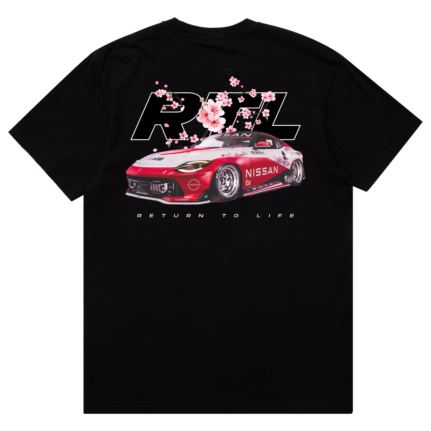 CHERRY BLOSSOM | BLACK TEE
