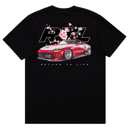 CHERRY BLOSSOM | BLACK TEE