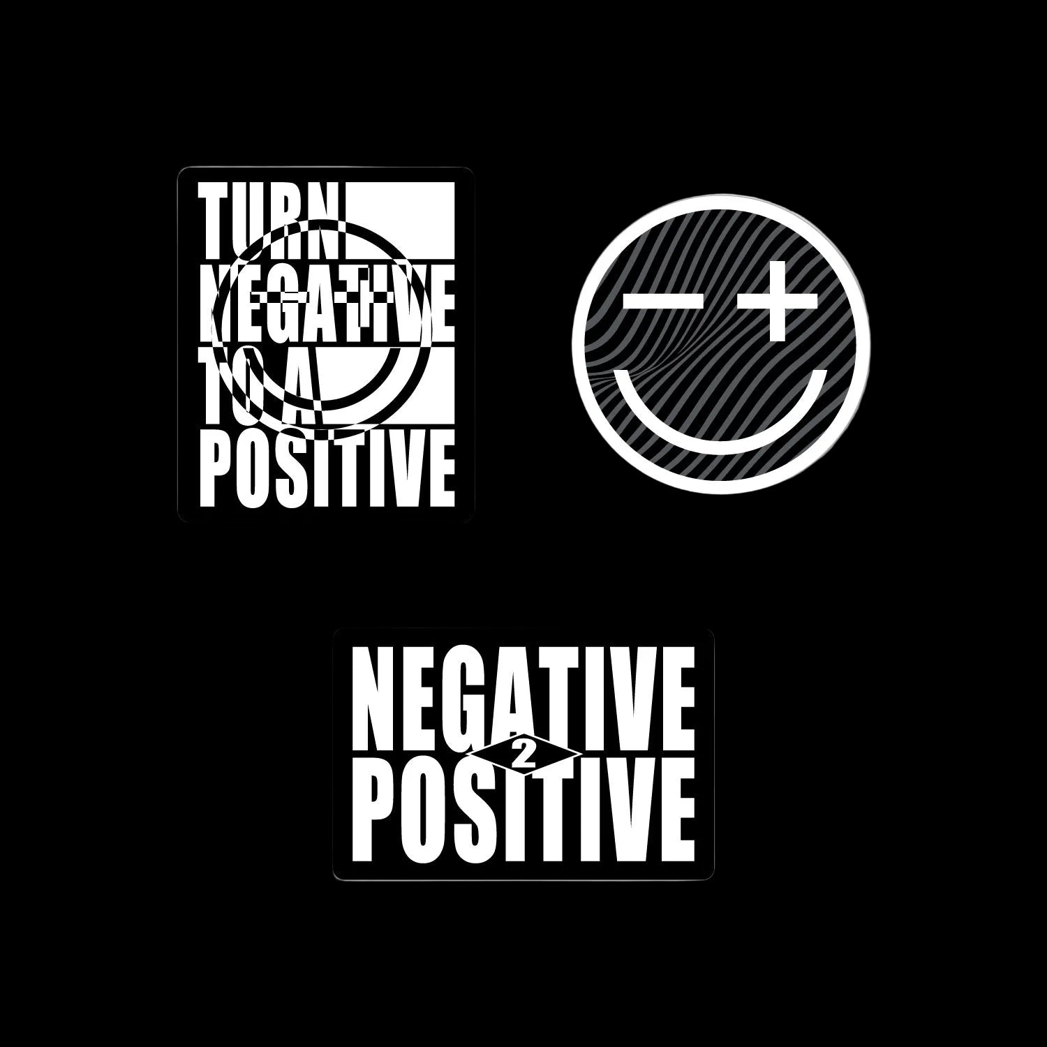 NEGATIVE TO POSITIVE | STICKER PACK (3) β RTL
